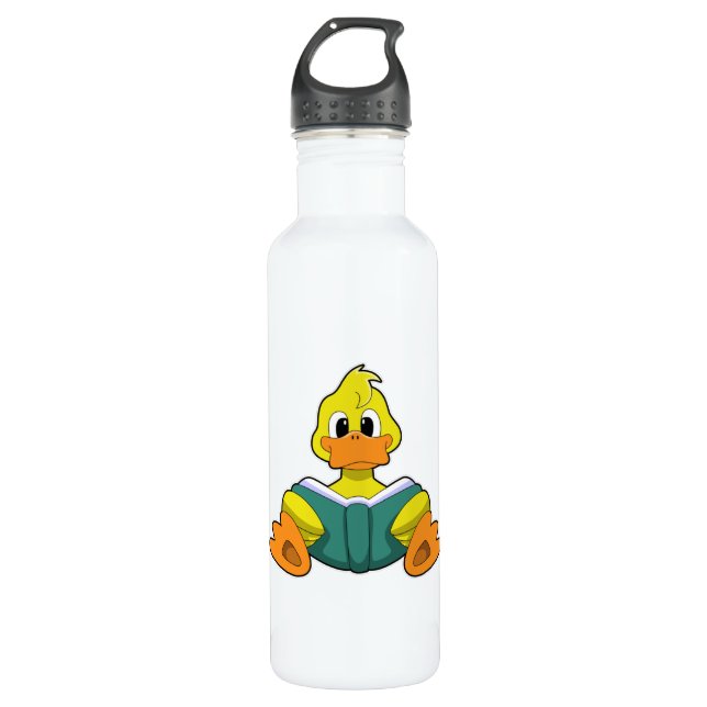 Botella De Agua Pato con libro (Anverso)