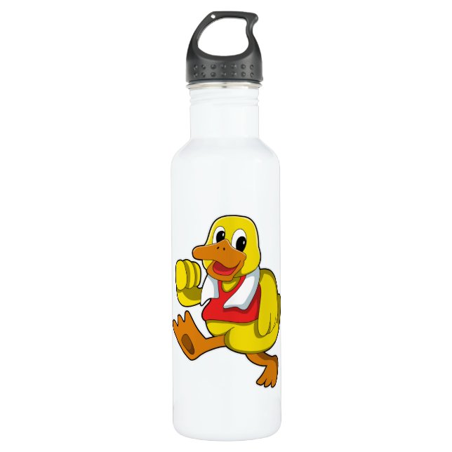 Botella De Agua Pato en ejecución (Anverso)