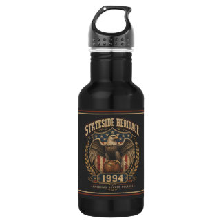 Botella De Agua Patrimonio Estadounidense Fútbol Americano Vintage