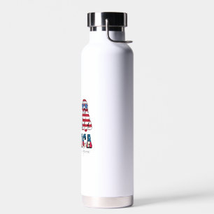Botella De Agua Patriotic Goldendoodle Dog 4 de julio América Esta
