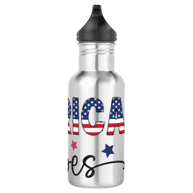 Botella De Agua patriotic shirt america shirt 4th of july  (Derecha)