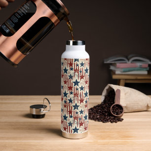 Botella De Agua Patriótico 4 de julio, Estrellas Rayas, Americana