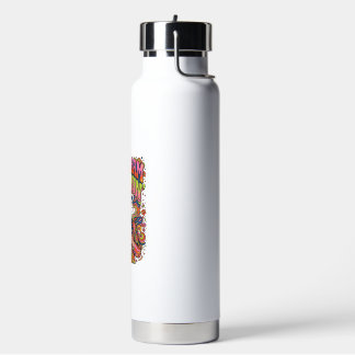 Botella De Agua Patriótico Abraham Bebiendo Retro