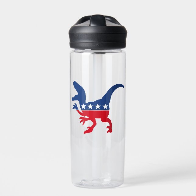 Botella De Agua Patriótico anti-política T-Rex (Delante)