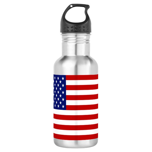 Botella De Agua Patriótico de Bandera Americana clásica y Guay (Anverso)