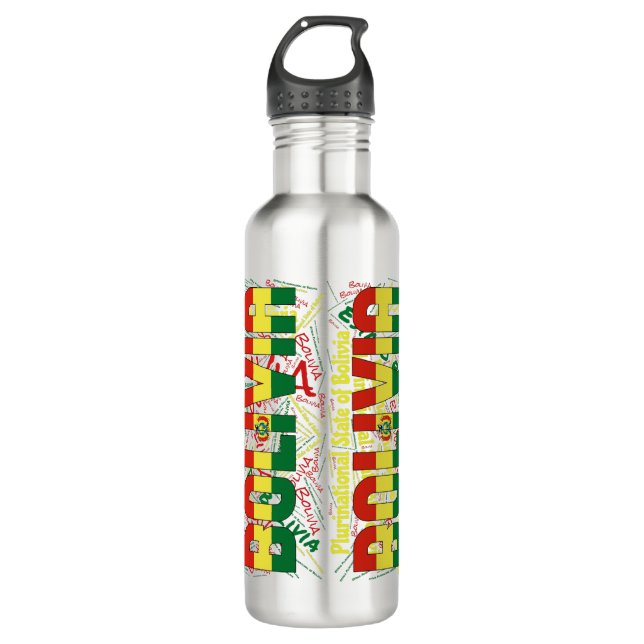 Botella De Agua Patriótico de Bandera de Bolivia (Anverso)