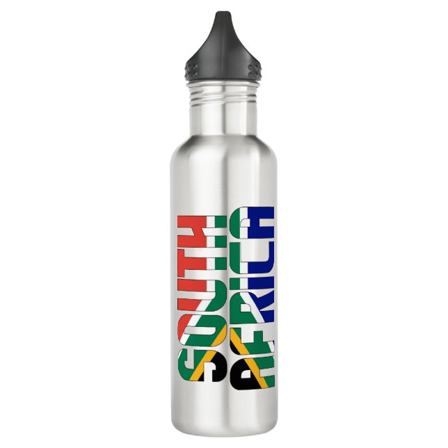 Botella De Agua Patriótico de Bandera de Sudáfrica (Izquierda)