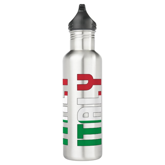 Botella De Agua Patriótico de la Bandera de Italia (Derecha)