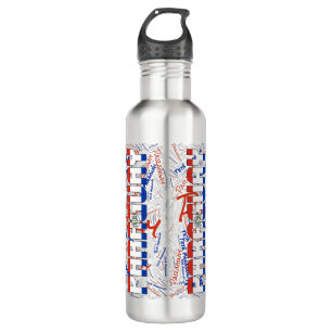 Botella De Agua Patriótico de la Bandera de Paraguay