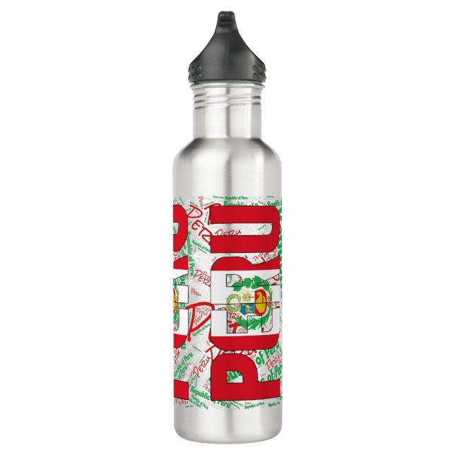 Botella De Agua Patriótico de la Bandera del Perú (Derecha)