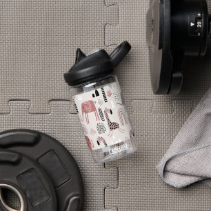 Botella De Agua patrón con elefantes lindos y gigantes