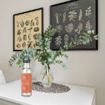 Botella De Agua Patrón de acuarela de flor silvestre rosa simple n<br><div class="desc">Boho naranja flor rosada patrón acuarela botella de agua. Todo es elegante al mismo tiempo. El patrón del jardín se verá genial.</div>