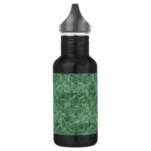 Botella De Agua Patrón de ajuste de burbuja verde