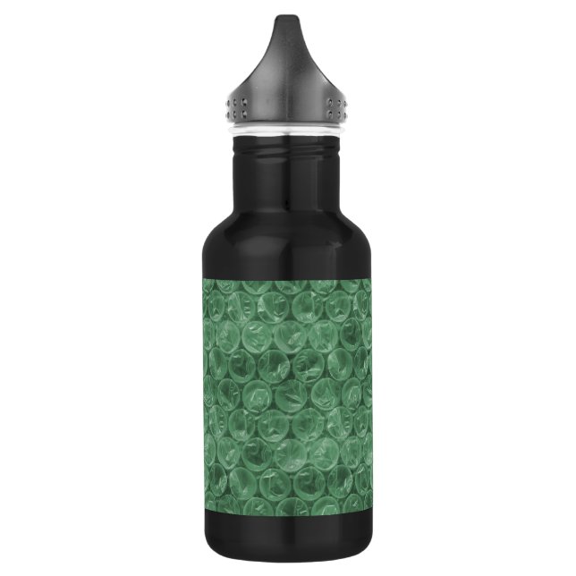 Botella De Agua Patrón de ajuste de burbuja verde (Izquierda)
