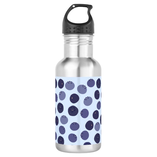 Botella De Agua Patrón de Arándano (Anverso)