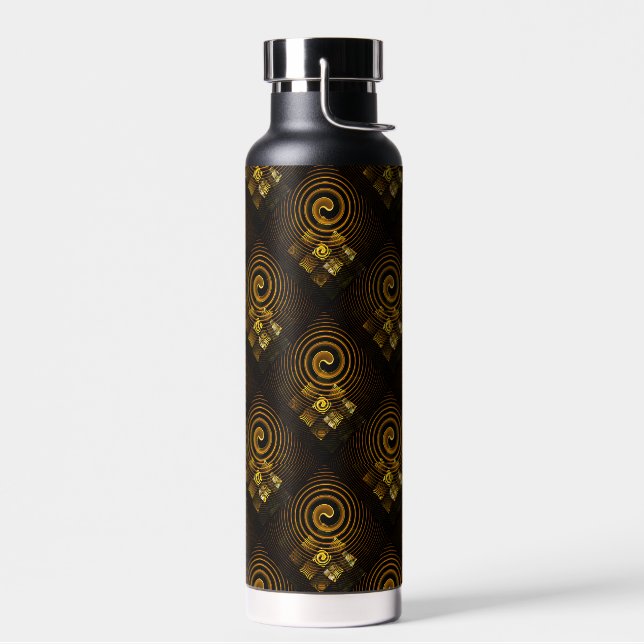 Botella De Agua Patrón de arte abstracto boho elegante moderno dor (Izquierdo)
