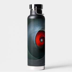 Botella De Agua Patrón De Arte Resumen Artístico Moderno De Swirl