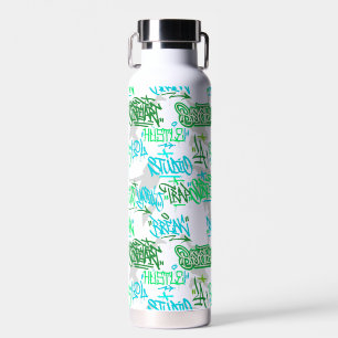 Botella De Agua Patrón de Artes de Hip Hop Street
