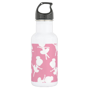 Botella De Agua Patrón de bailarina, niñas de ballet, baile de bal