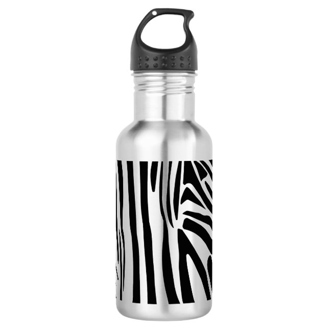 Botella De Agua Patrón de cebra (Anverso)