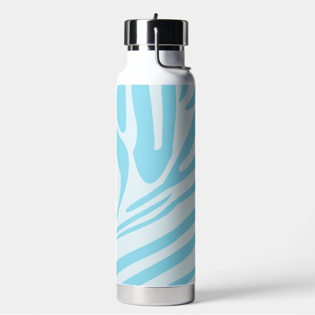 Botella De Agua Patrón de cebra azul (Izquierda)