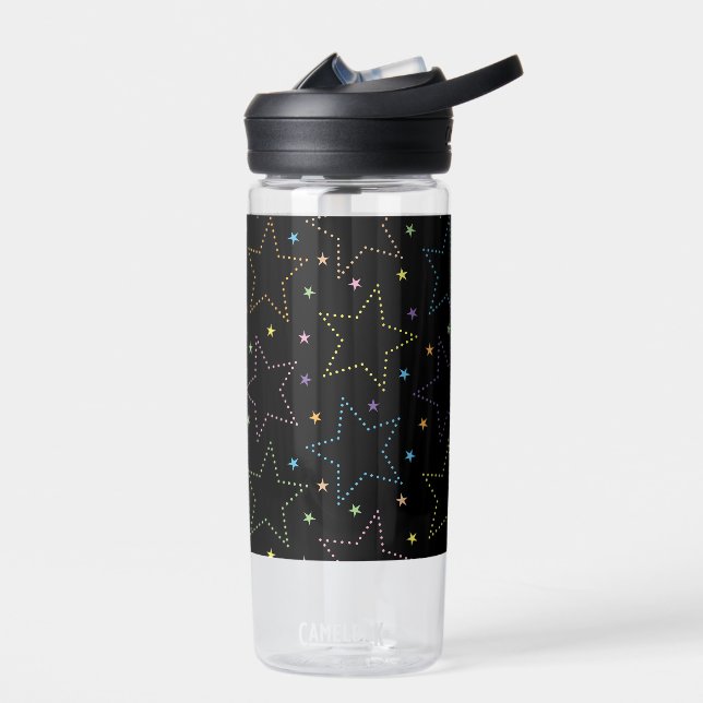Botella De Agua Patrón de cielo estrellado mágico colorido (Izquierdo)