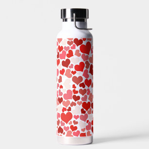 Botella De Agua Patrón de corazones multicolores-20367