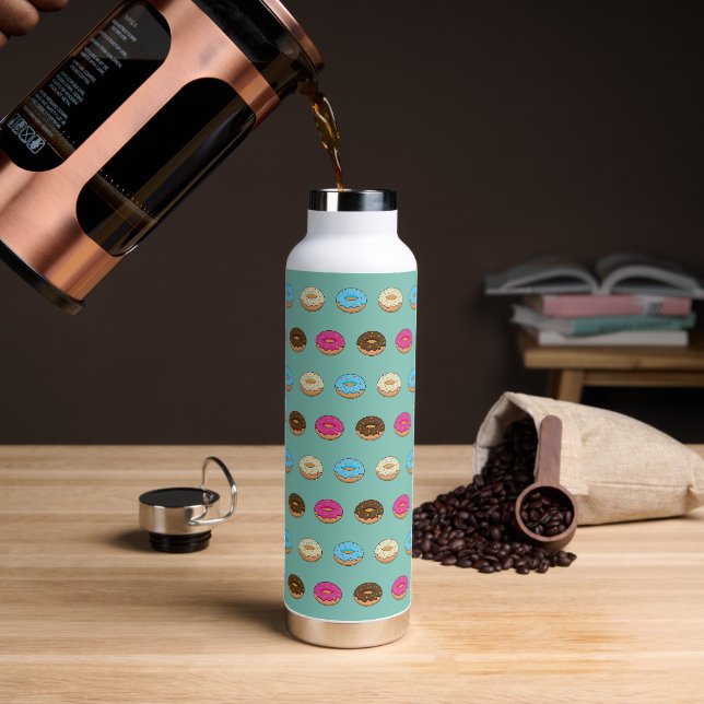 Botella De Agua Patrón de cuatro puntos múltiples (Café)
