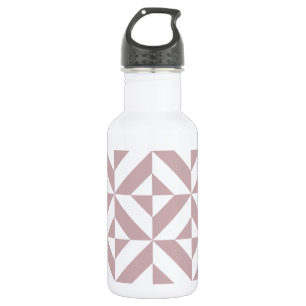 Botella De Agua Patrón de cubo geométrico medio malvado