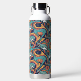 Botella De Agua Patrón de delfines lúdicos - Diseño de inspiración