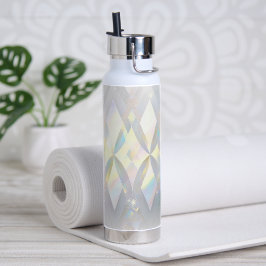 Botella De Agua Patrón de diamante blanco irlandés