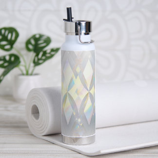 Botella De Agua Patrón de diamante blanco irlandés