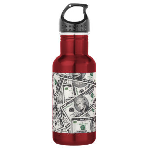 Botella De Agua Patrón de dinero de billete de $10