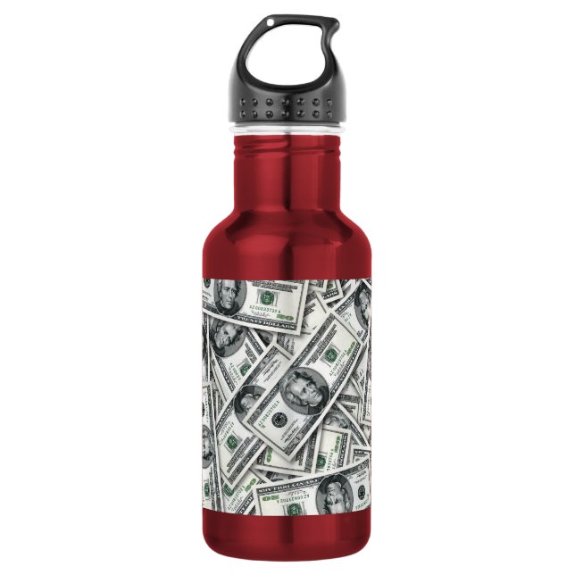 Botella De Agua Patrón de dinero de billete de veinte dólares (Anverso)