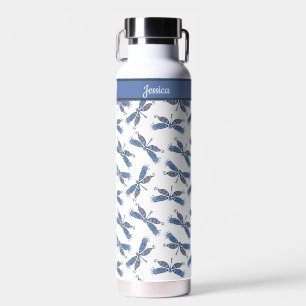 Botella De Agua Patrón de diseño de la libélula Personalizado Bote