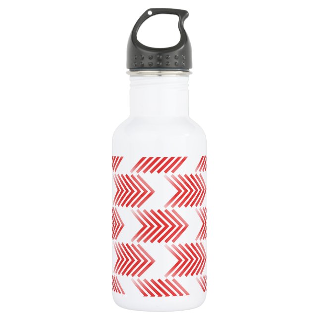 Botella De Agua Patrón de flecha tribal roja (Anverso)