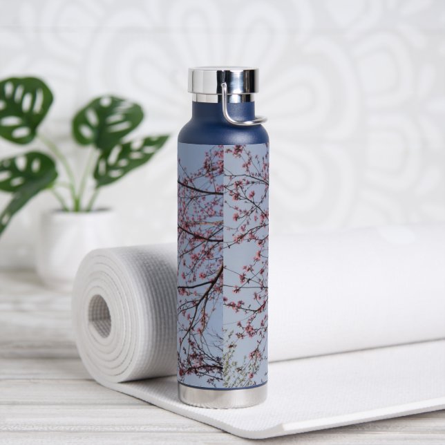 Botella De Agua Patrón de Flor Clásico Moderno (Yoga)
