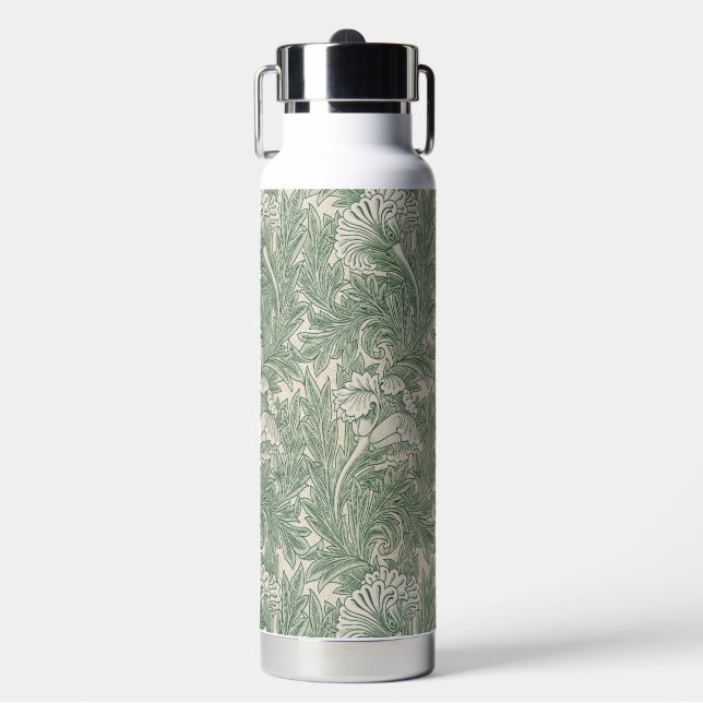 Botella De Agua Patrón de Flor, William Morris (Frente)