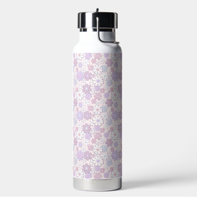 Botella De Agua Patrón de Flor Y2K (Izquierda)