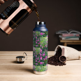 Botella De Agua Patrón de flores coloridas