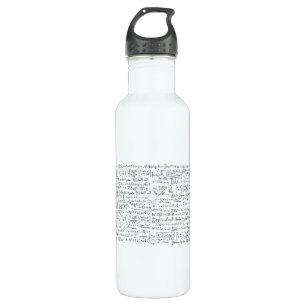 Botella De Agua Patrón de fórmulas matemáticas