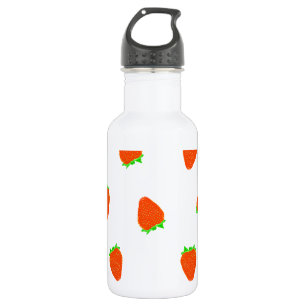 Botella De Agua patrón de fresa