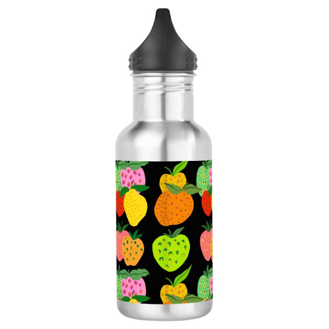 Botella De Agua Patrón de frugalidad colorida (Izquierda)
