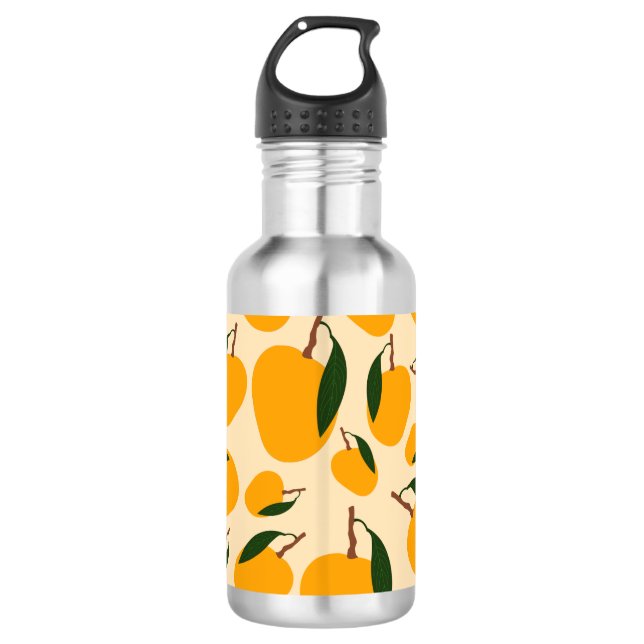 Botella De Agua Patrón de Fruta de Verano de Mango (Anverso)