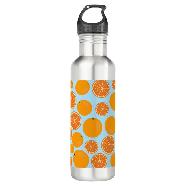 Botella De Agua Patrón de fruta naranja (Anverso)