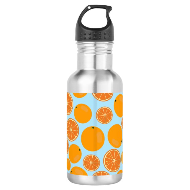 Botella De Agua Patrón de Fruta Naranja (Anverso)