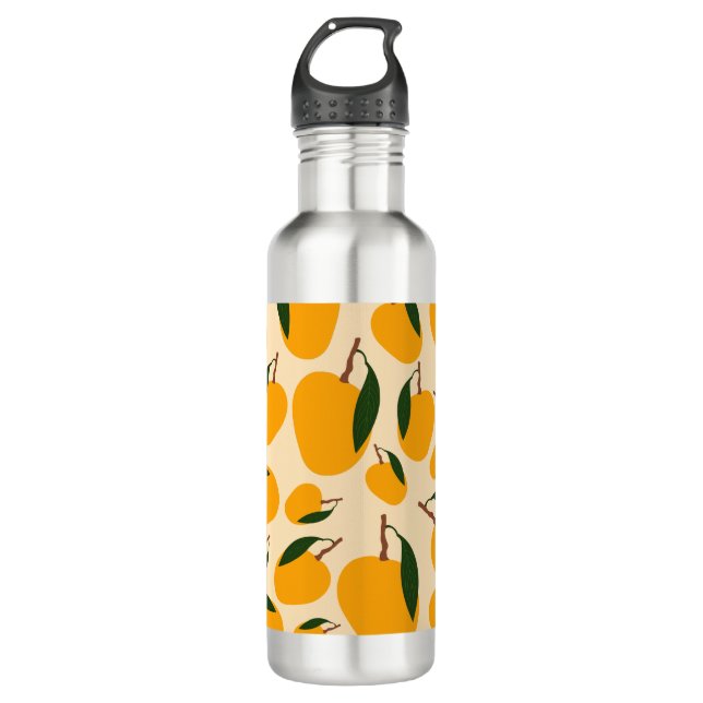 Botella De Agua Patrón de frutas del verano del mango (Anverso)