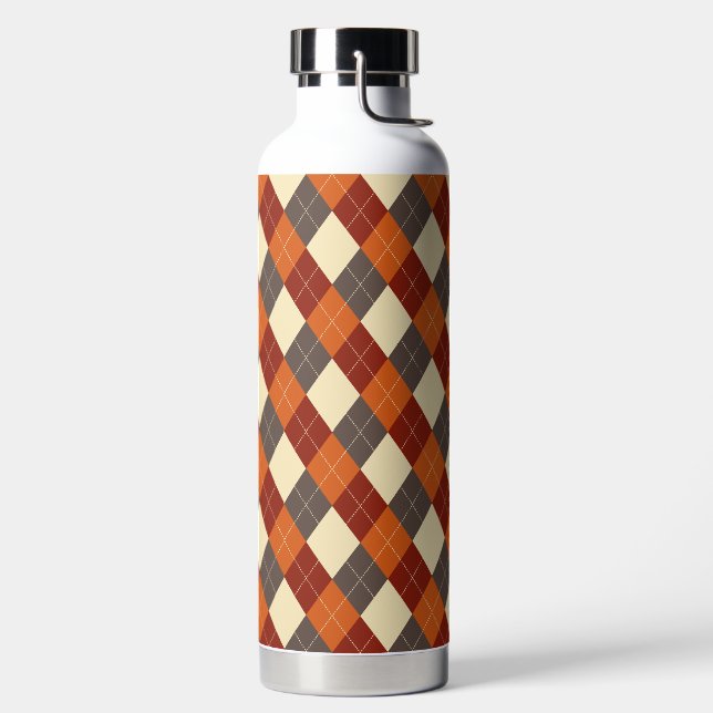 Botella De Agua Patrón de Gingham otoño/otoño (Izquierda)