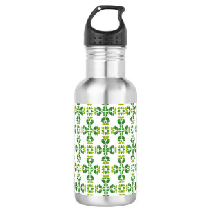 Botella De Agua Patrón de hojas, patrón de hojas, hojas verdes