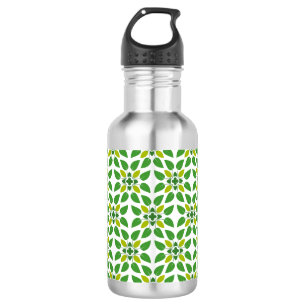 Botella De Agua Patrón de hojas, patrón de hojas, hojas verdes